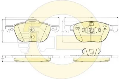 Комплект тормозных колодок, дисковый тормоз GIRLING купить