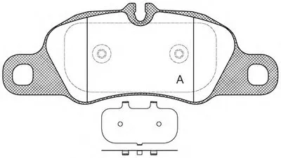 Комплект тормозных колодок, дисковый тормоз ADVANCE OPEN PARTS купить