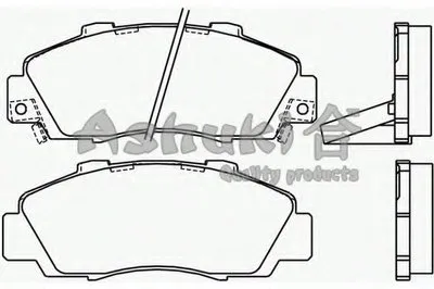 Комплект тормозных колодок, дисковый тормоз ASHUKI купить