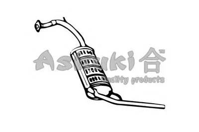 Глушитель выхлопных газов конечный ASHUKI купить