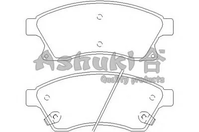 Комплект тормозных колодок, дисковый тормоз ASHUKI купить