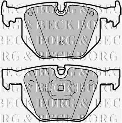 Комплект тормозных колодок, дисковый тормоз BORG & BECK купить