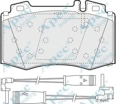 Комплект тормозных колодок, дисковый тормоз APEC braking купить
