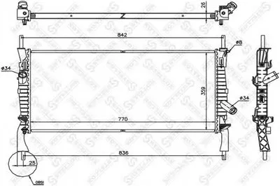 Радиатор, охлаждение двигателя