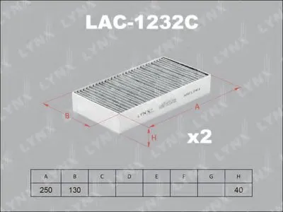 Фильтр, воздух во внутренном пространстве LYNXauto купить