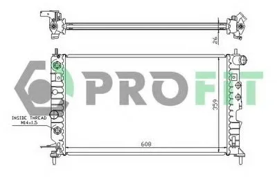 Радиатор, охлаждение двигателя PROFIT купить