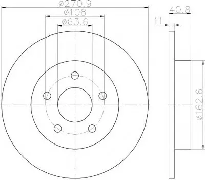 Тормозной диск PRO HELLA купить