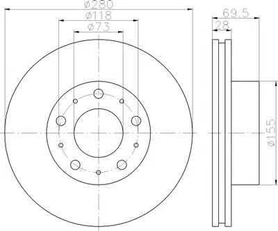 Тормозной диск PRO TEXTAR купить