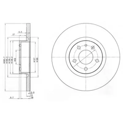 Тормозной диск DELPHI купить