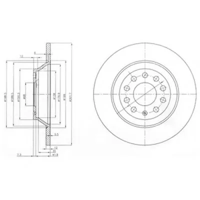 Тормозной диск DELPHI купить