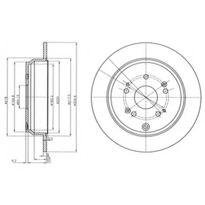 Тормозной диск DELPHI купить