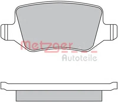 Комплект тормозных колодок, дисковый тормоз METZGER купить