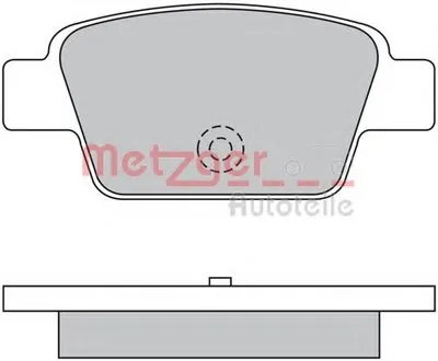 Комплект тормозных колодок, дисковый тормоз METZGER купить