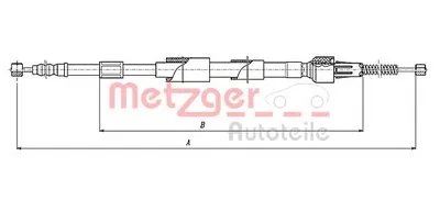 Трос, стояночная тормозная система COFLE METZGER купить