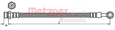 Тормозной шланг METZGER купить