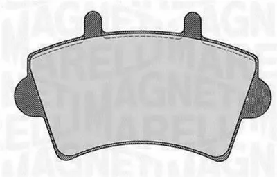 Комплект тормозных колодок, дисковый тормоз MAGNETI MARELLI купить