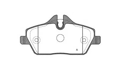Комплект тормозных колодок, дисковый тормоз ADVANCE OPEN PARTS купить