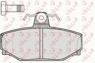 Комплект тормозных колодок, дисковый тормоз VILLAR купить
