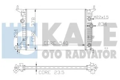 Радиатор, охлаждение двигателя KALE OTO RADYATÖR купить