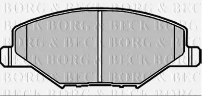 Комплект тормозных колодок, дисковый тормоз BORG & BECK купить