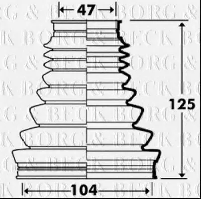 Пыльник, приводной вал BORG & BECK купить