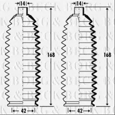Пыльник, рулевое управление BORG & BECK купить