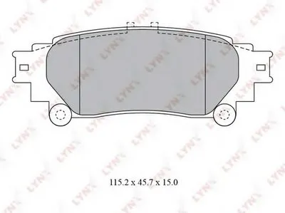 Комплект тормозных колодок, дисковый тормоз LYNXauto купить