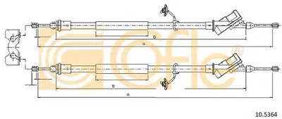 Трос, стояночная тормозная система COFLE купить