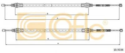 Трос, стояночная тормозная система COFLE купить