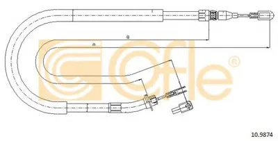 Трос, стояночная тормозная система COFLE купить
