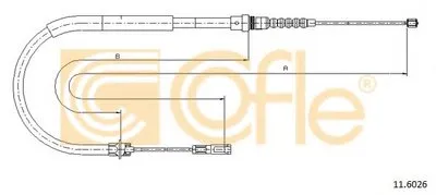 Трос, стояночная тормозная система COFLE купить