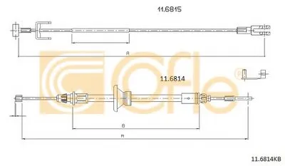 Трос, стояночная тормозная система COFLE купить