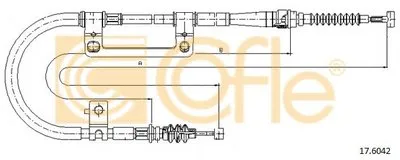 Трос, стояночная тормозная система COFLE купить