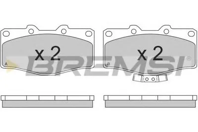 Комплект тормозных колодок, дисковый тормоз BREMSI купить