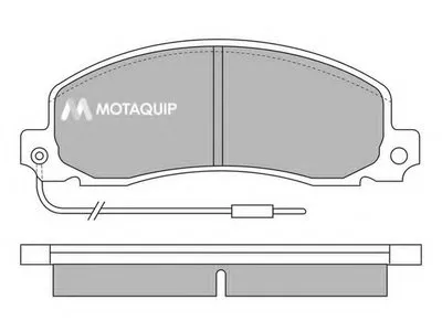 Комплект тормозных колодок, дисковый тормоз MOTAQUIP купить