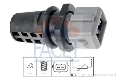 Датчик, температура впускаемого воздуха FACET купить