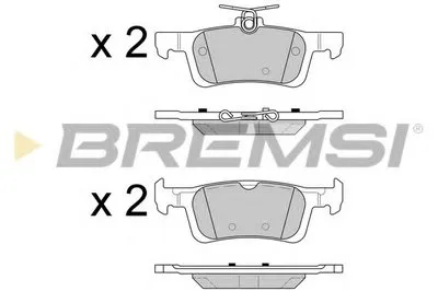 Комплект тормозных колодок, дисковый тормоз BREMSI купить