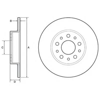 Тормозной диск DELPHI купить