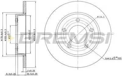 Тормозной диск BREMSI купить