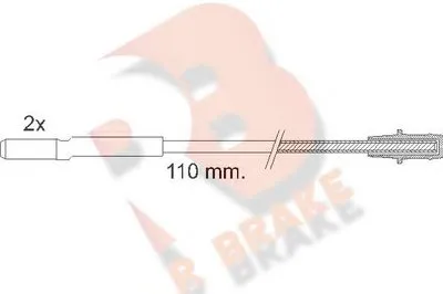 Сигнализатор, износ тормозных колодок R BRAKE купить