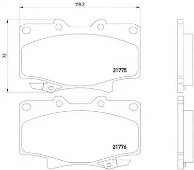 Комплект тормозных колодок, дисковый тормоз HELLA купить