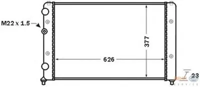 Радиатор, охлаждение двигателя BEHR HELLA SERVICE HELLA купить