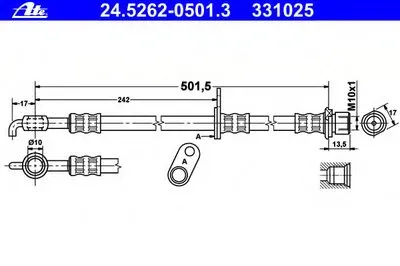 Тормозной шланг ATE купить