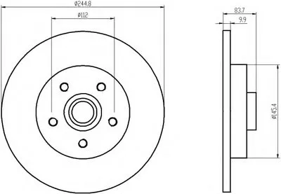 Тормозной диск PRO HELLA PAGID купить