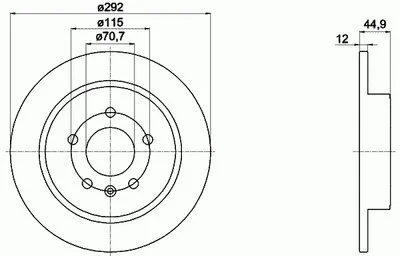 Тормозной диск PRO TEXTAR купить