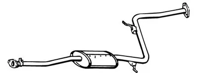 Средний глушитель выхлопных газов WALKER купить