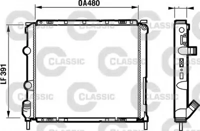 Радиатор, охлаждение двигателя VALEO CLASSIC VALEO купить