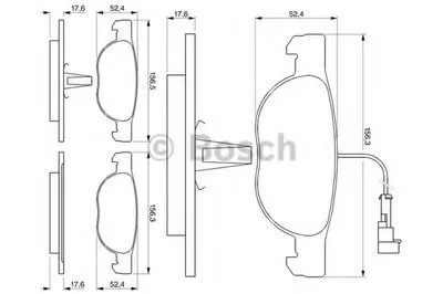 Комплект тормозных колодок, дисковый тормоз BOSCH купить