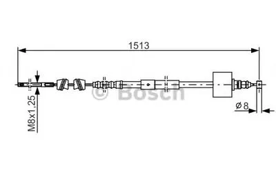 Трос, стояночная тормозная система BOSCH купить