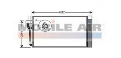 Конденсатор, кондиционер VAN WEZEL купить